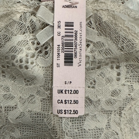 2 Victoria's Secret Dream Angels Cheekini Panties Bundle- Small- Navy Blue Ivory - Picture 6 of 11